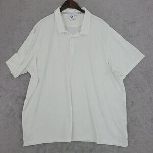 Puma Volition America Mens Polo Shirt Size 3XL White Short Sleeve  27PT